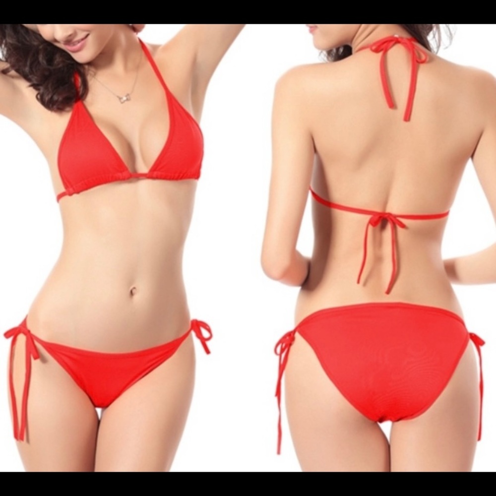 New Red OS String Bikini - New in sealed bag
Never worn red one-size adjustable